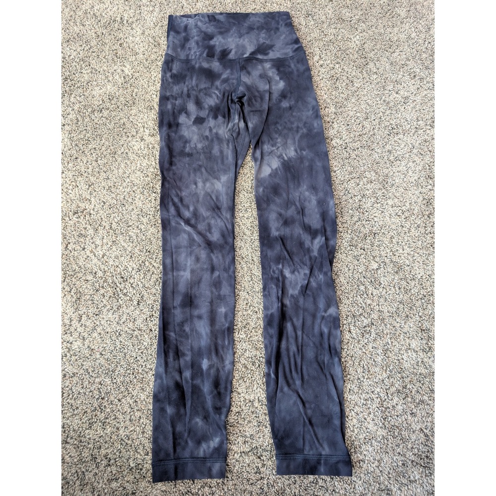 Lululemon Align High Rise Pant 25 Diamond Dye Naval Blue Yoga Leggings Size 2
